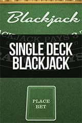 Single Deck Blackjack - Online Pokie