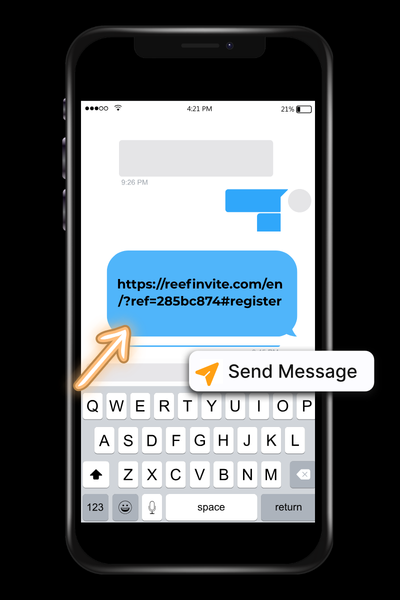 Send your mate the link or QR code